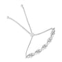 Diamond Accent Interlocking Infinity and Heart Adjustable Bolo Tennis Bolo Bracelet in Sterling Silver, photo 1