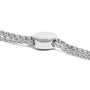 Pulsera tenis bolo ajustable trenzada con marco cojín, lados de corazón y diamantes en plata de ley, color I-J, claridad I3, 4 pulg., foto 2