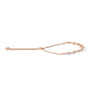 Pulsera bolo de eslabones de corazón y ola con detalle de diamante en plata de ley, foto 5
