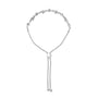 Pulsera bolo de eslabones de corazón y ola con detalle de diamante en plata de ley, foto 10