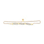 Pulsera bolo de onda y corazones con diamantes de 1/10 ct. p.t. en plata de ley bañada en oro amarillo de 14K, foto 4