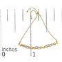 Pulsera bolo de onda y corazones con diamantes de 1/10 ct. p.t. en plata de ley bañada en oro amarillo de 14K, foto 5