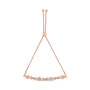 Pulsera bolo ajustable trenzada con engaste de canal y detalle de diamante en plata de ley, foto 1
