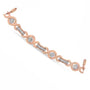 Pulsera bolo ajustable trenzada con engaste de canal y detalle de diamante en plata de ley, foto 9