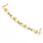 Pulsera bolo ajustable trenzada con engaste de canal y detalle de diamante en plata de ley, foto 10