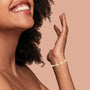 Pulsera bolo ajustable trenzada con engaste de canal y detalle de diamante en plata de ley, foto 6