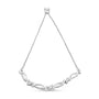 Diamond Accent Alternating Swirl Link Bolo Bracelet in Sterling Silver, photo 10