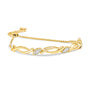 Diamond Accent Alternating Swirl Link Bolo Bracelet in Sterling Silver, photo 5
