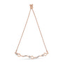 Pulsera bolo ajustable de onda y corazones con diamantes de 1/10 ct. p.t. en plata de ley, foto 10