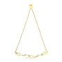 Pulsera bolo ajustable de onda y corazones con diamantes de 1/10 ct. p.t. en plata de ley, foto 9