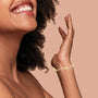Pulsera bolo ajustable de onda y corazones con diamantes de 1/10 ct. p.t. en plata de ley, foto 5