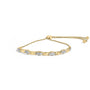 Pulsera bolo de eslabones alternos en forma de marquesa y corazón con detalle de diamante en plata de ley, foto 3