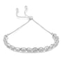 Pulsera bolo con diamantes de 0.1 ct. p.t. en plata de ley, foto 2