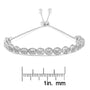 Pulsera bolo con diamantes de 0.1 ct. p.t. en plata de ley, foto 6