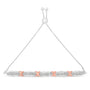 1/4 Ct. T.W. Round-Cut Diamond X and Tapered Bar Miracle-Set Bolo Bracelet in Sterling Silver, photo 4