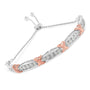 1/4 Ct. T.W. Round-Cut Diamond X and Tapered Bar Miracle-Set Bolo Bracelet in Sterling Silver, photo 5