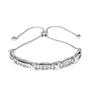 1/10 Ct. T.W. Diamond X Link Bolo Bracelet in Sterling Silver, photo 1