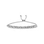 Pulsera bolo ajustable de eslabones marquesa con diamantes de 1/4 ct. p.t. en plata de ley, foto 2