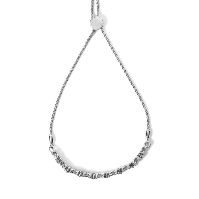 Pulsera bolo ajustable de eslabones marquesa con diamantes de 1/4 ct. p.t. en plata de ley, foto 8