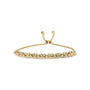Pulsera bolo ajustable de eslabones marquesa con diamantes de 1/4 ct. p.t. en plata de ley, foto 1