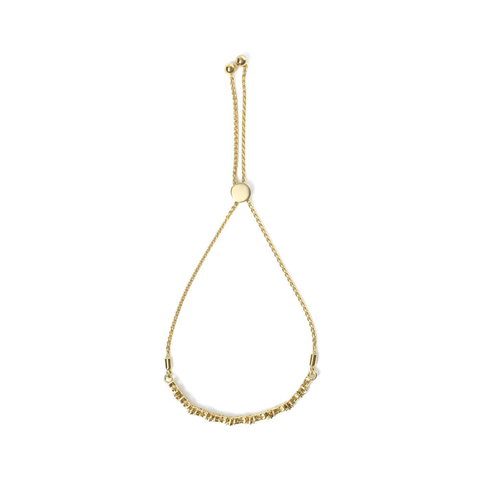 Pulsera bolo ajustable de eslabones marquesa con diamantes de 1/4 ct. p.t. en plata de ley bañada en oro amarillo de 18K, foto 5