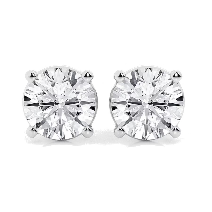 6 CTW Lab-Grown Diamond Stud Earrings in 14K Gold, photo 2