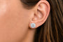 IGI Certified Lab-Grown Diamond Solitaire Stud Earrings in 14K Gold, photo 14