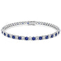 7.50 CTW Lab-Created Sapphire and Lab-Grown Diamond Bracelet, photo 1