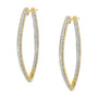 Aretes con diamantes redondos de 1 ct. p.t. en oro amarillo de 10K, foto 5