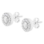 1 Ct. T.W. Diamond Halo Stud Earrings in 14K White Gold, photo 5