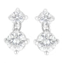 1 Ct. T.W. Double Diamond Stud Earrings in 14K White Gold, photo 4