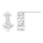 1 Ct. T.W. Double Diamond Stud Earrings in 14K White Gold, photo 2