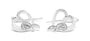 0.09 Ct. T.W. Round-Cut Diamond Heart Dangle Earrings in Sterling Silver, photo 2