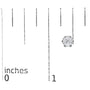 Aretes de botón de corona de garras con diamantes de talla redonda de 1 ct. p.t. en oro blanco de 14K, foto 5