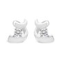 0.10 Ct. T.W. Round-Cut Diamond Earrings in Sterling Silver, photo 2