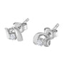 1/10 Ct. T.W. Round Brilliant-Cut Diamond Espira Swirls Solitaire Push Back Stud Earrings in 10K Gold, photo 10