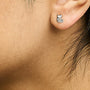 1/10 Ct. T.W. Round Brilliant-Cut Diamond Espira Swirls Solitaire Push Back Stud Earrings in 10K Gold, photo 6