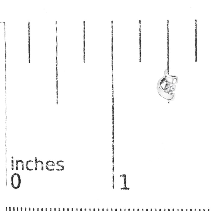 0.10 Ct. T.W. Round-Cut Diamond Earrings in Sterling Silver, photo 6