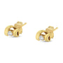 1/10 Ct. T.W. Round Brilliant-Cut Diamond Espira Swirls Solitaire Push Back Stud Earrings in 10K Gold, photo 9