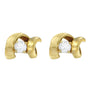 1/10 Ct. T.W. Round Brilliant-Cut Diamond Espira Swirls Solitaire Push Back Stud Earrings in 10K Gold, photo 11