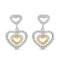 1/2 Ct. T.W. Round-Cut Diamond Earrings in 14K Two-Tone Gold, photo 1
