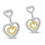 1/2 Ct. T.W. Round-Cut Diamond Earrings in 14K Two-Tone Gold, photo 2