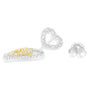 1/2 Ct. T.W. Round-Cut Diamond Earrings in 14K Two-Tone Gold, photo 3