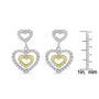 1/2 Ct. T.W. Round-Cut Diamond Earrings in 14K Two-Tone Gold, photo 4