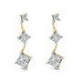 1 Ct. T.W. Princess-Cut Diamond Earrings in 14K Yellow Gold, photo 1