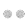 1/4 Ct. T.W. Baguette and Round Diamond Swirl Love Knot Stud Earrings in Sterling Silver, photo 4