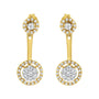 5/8 Ct. T.W. Diamond Removable Stud and Dangle Earrings in 14K Yellow Gold-Plated Sterling Silver, photo 4