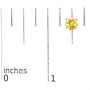 Lab-Grown Yellow Diamond Solitaire Stud Earrings in 14K Gold, photo 26