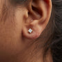 1/2 Ct. T.W. Princess-Cut Diamond Solitaire Stud Earrings with Screwbacks in 14K Yellow Gold, photo 3