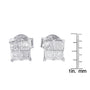 0.60 Ct. T.W. Diamond Stud Earrings in 10K White Gold, photo 5
